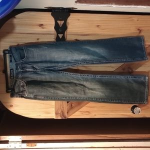 Jeans by CJ Black.  28/32 low rise bootcut, distressed .